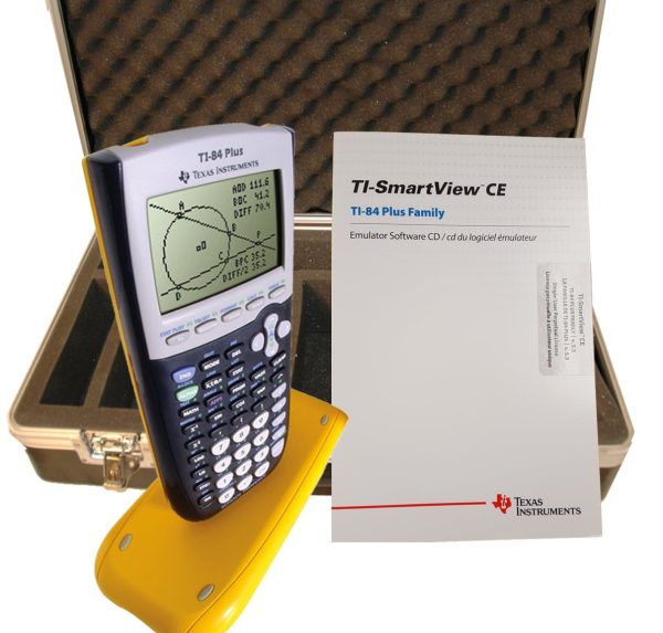 Texas Instruments TI 84 Plus EZ Spot Yellow Starter Bundle with Smartview Software