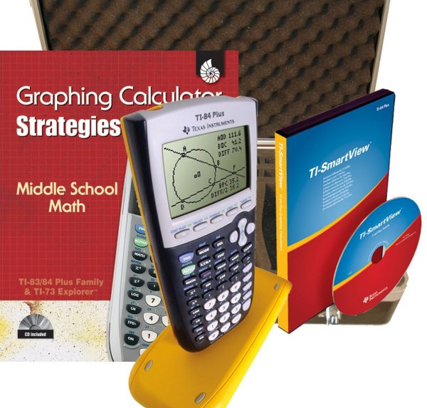 Texas Instruments TI 84 Plus EZ Spot Yellow Starter Bundle with Smartview Software - Image 2